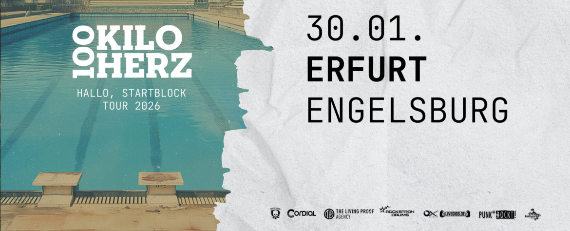 100 Kilo Herz – „Hallo, Startblock Tour 2026“