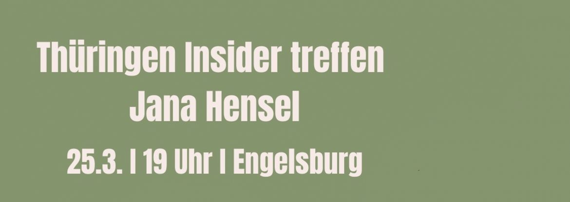 „Es war einmal ein Land“ Gespräch mit Jana Hensel